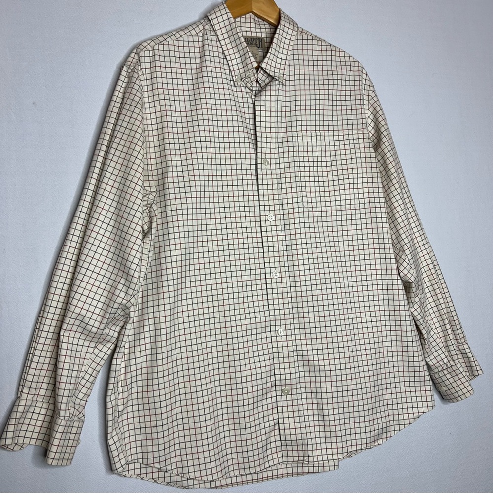 Duluth Trading Co Plaid Long Sleeve Button Down Mens Shirt Size L - Picture 3 of 8